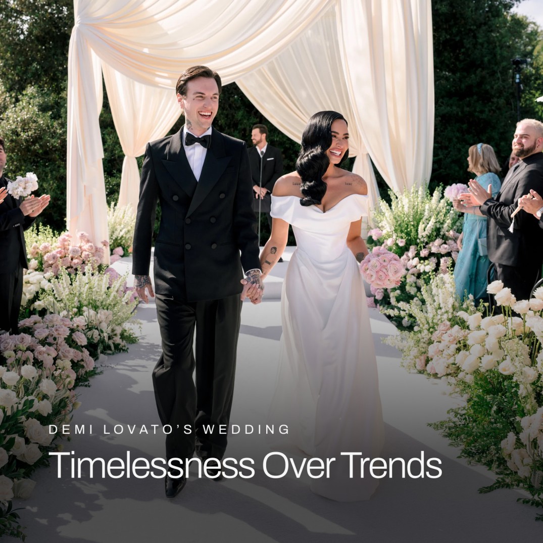 Demi Lovato's wedding photography